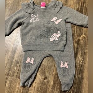 Disney Gray and Pink Kids Matching Set